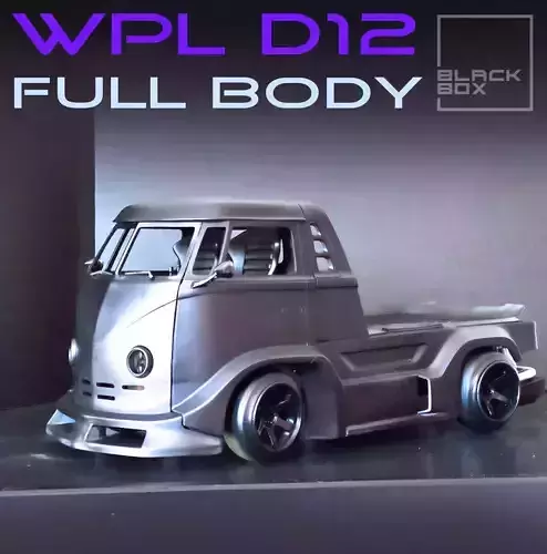 WPL D12 RC FULLBODY  by BLACKBOX 3D print model