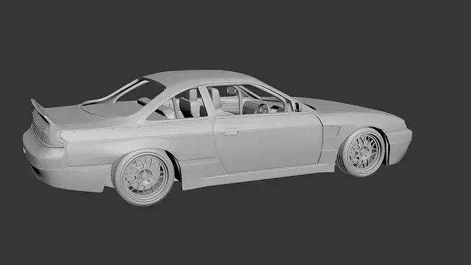 Nissan Silvia S14 Rocket Bunny  3D print model 5