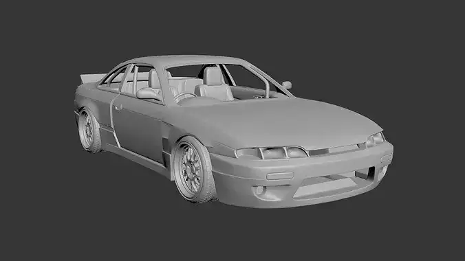 Nissan Silvia S14 Rocket Bunny  3D print model 7