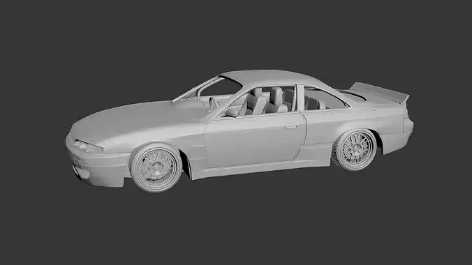 Nissan Silvia S14 Rocket Bunny  3D print model 2