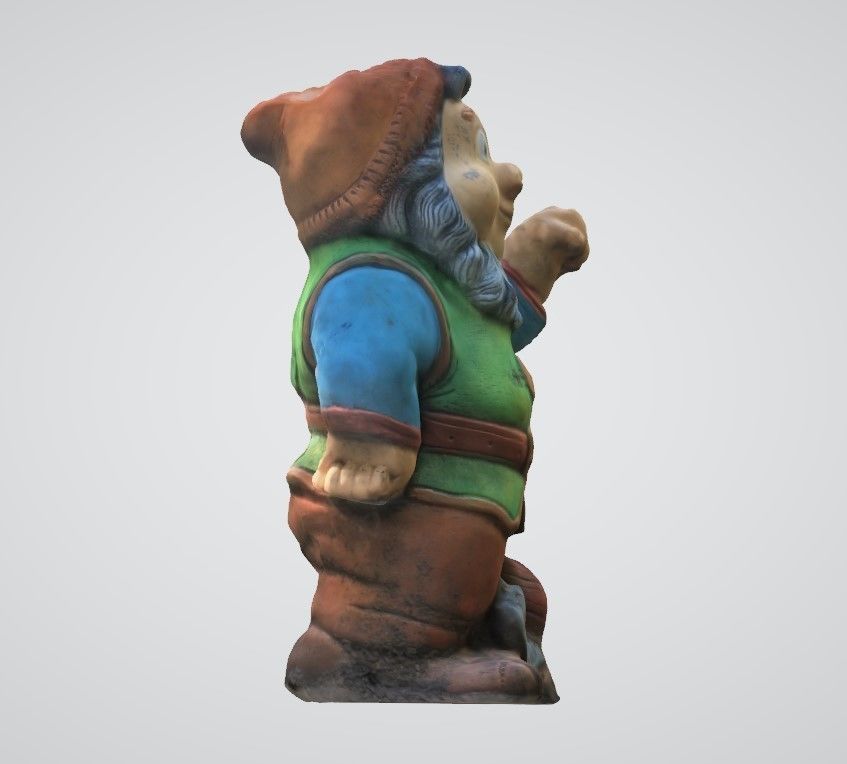 dwarf statue of 3D model_3