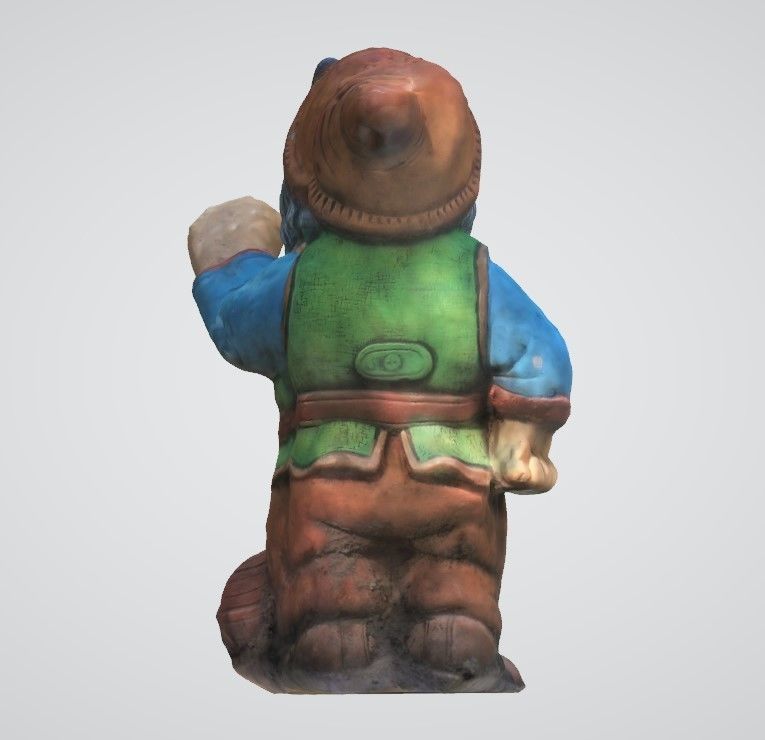 dwarf statue of 3D model_2
