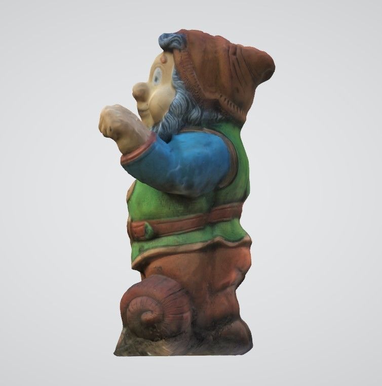 dwarf statue of 3D model_1