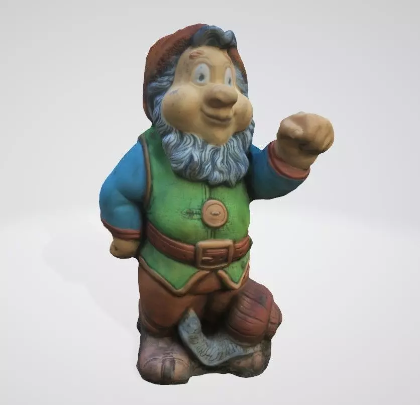 dwarf statue of 3D model_0