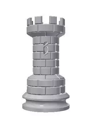 chess rook 3D print model