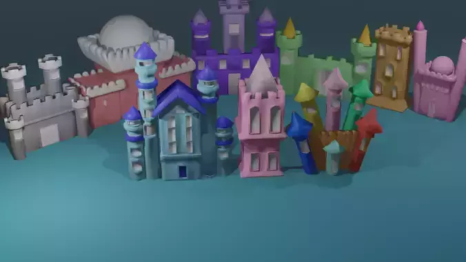 low-poly 3D model