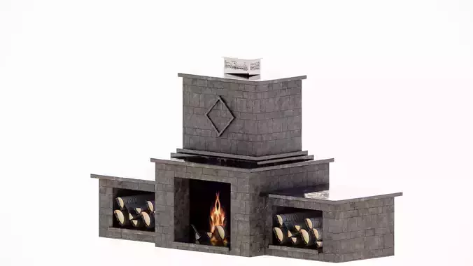 Outdoor Fireplace 
