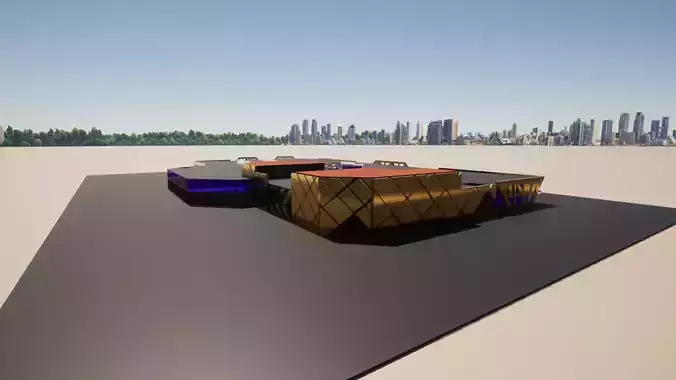 Mall Model building in middle of desert