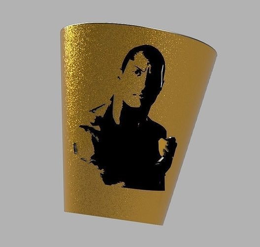 Dwayne Johnson gobelet The Rocks 3D print model