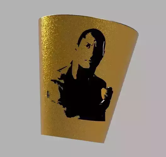 Dwayne Johnson gobelet The Rocks 3D print model