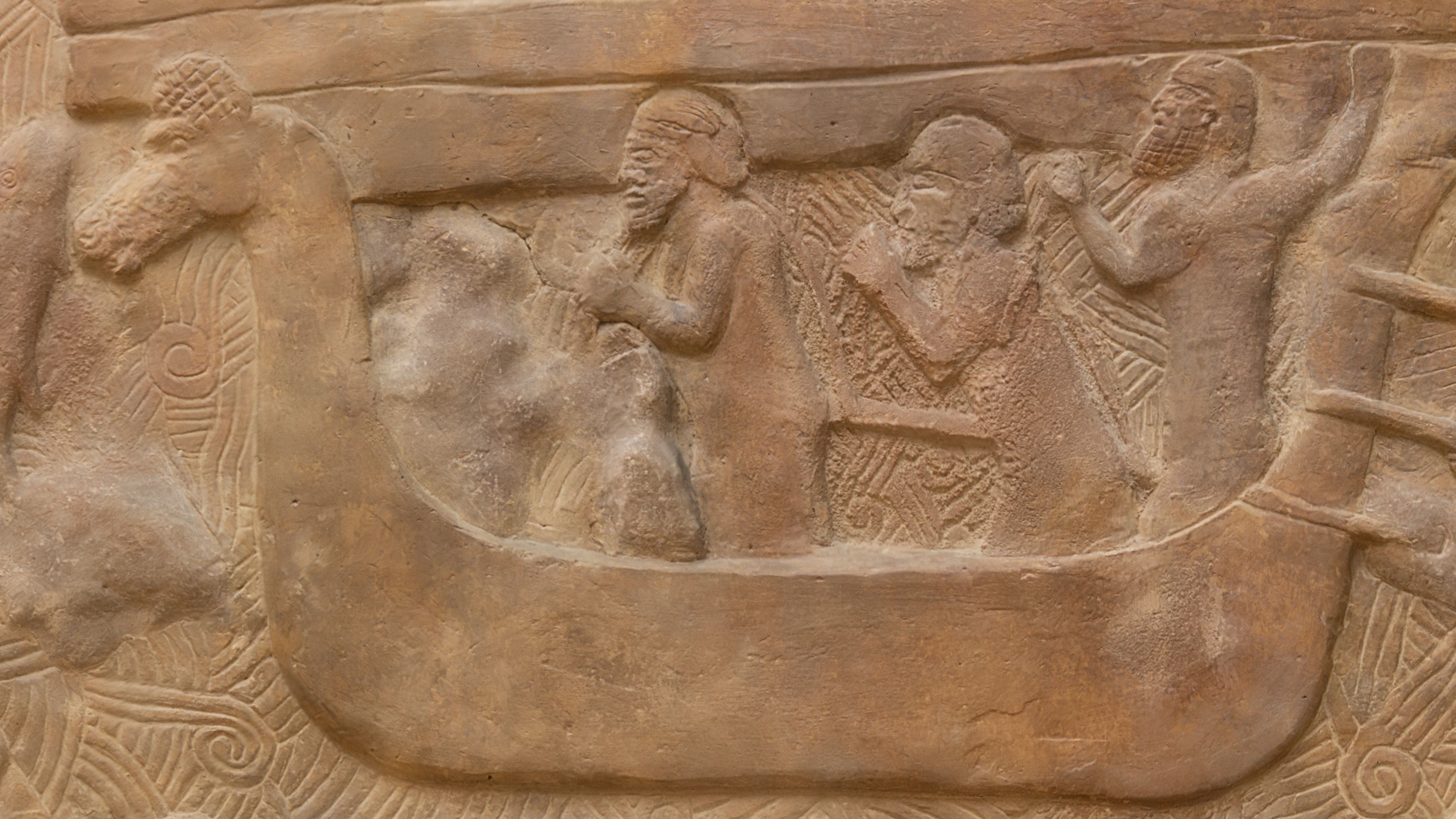 Assyrian - Transport of Lebanese cedar timber 2 3D model_5