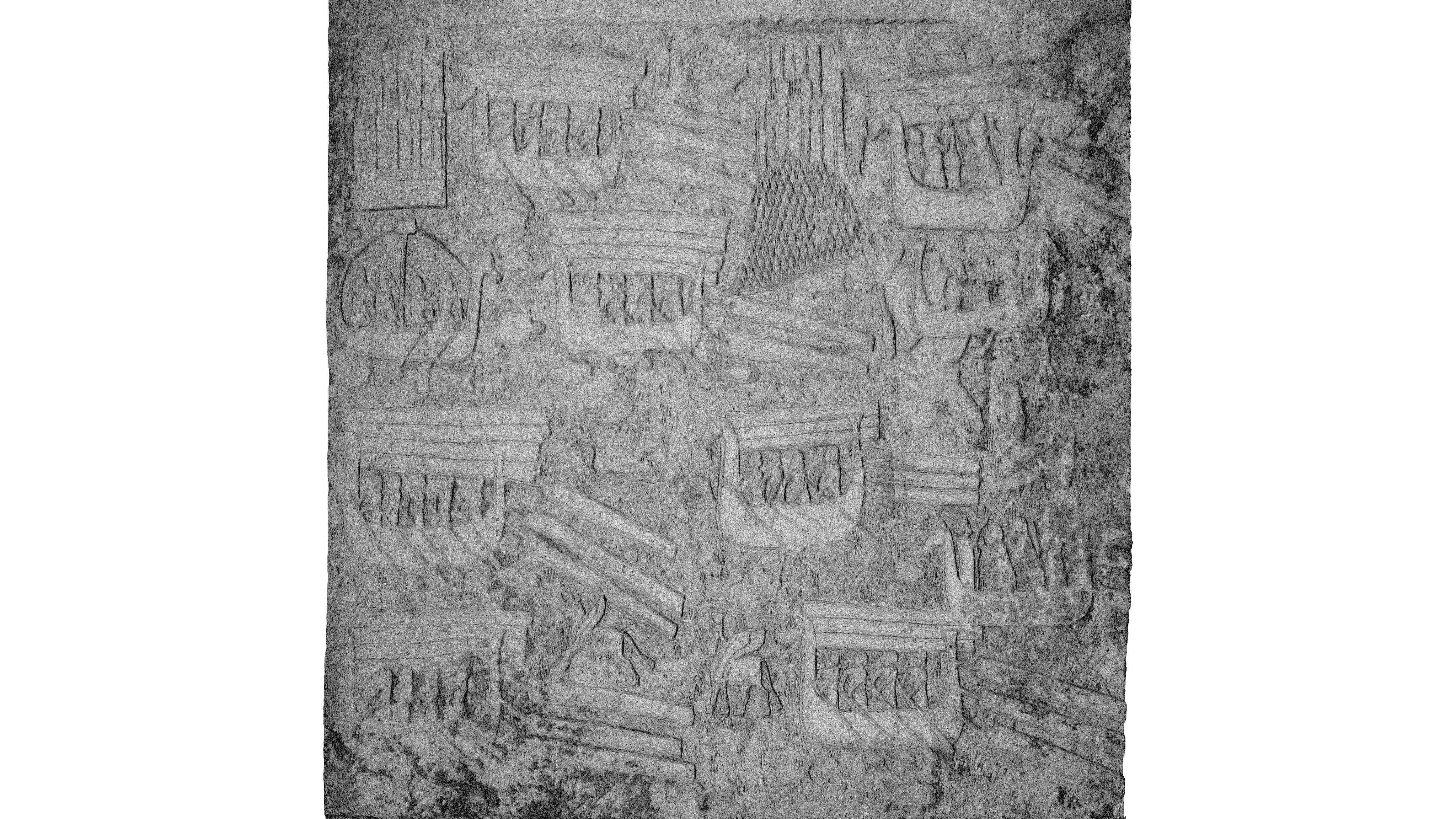 Assyrian - Transport of Lebanese cedar timber 2 3D model_10