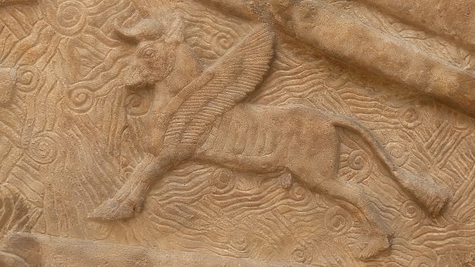 Assyrian - Transport of Lebanese cedar timber 2 3D model