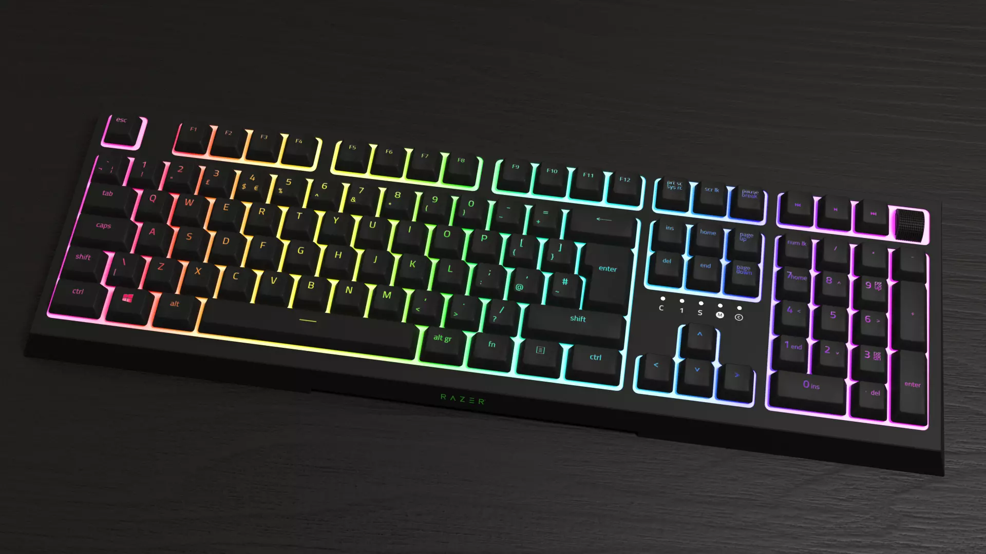 Razer Chroma Ornata v2 Gaming Keyboard 3D model_0