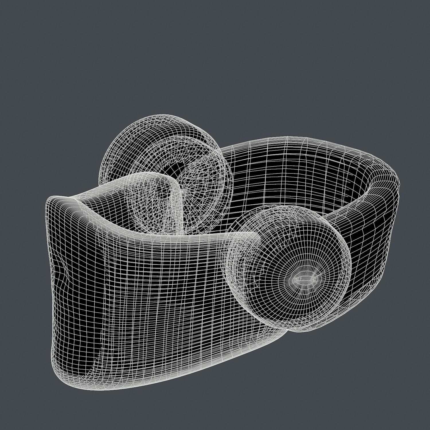 Gas mask helmet 3d model scifi Low-poly Low-poly 3D model_5