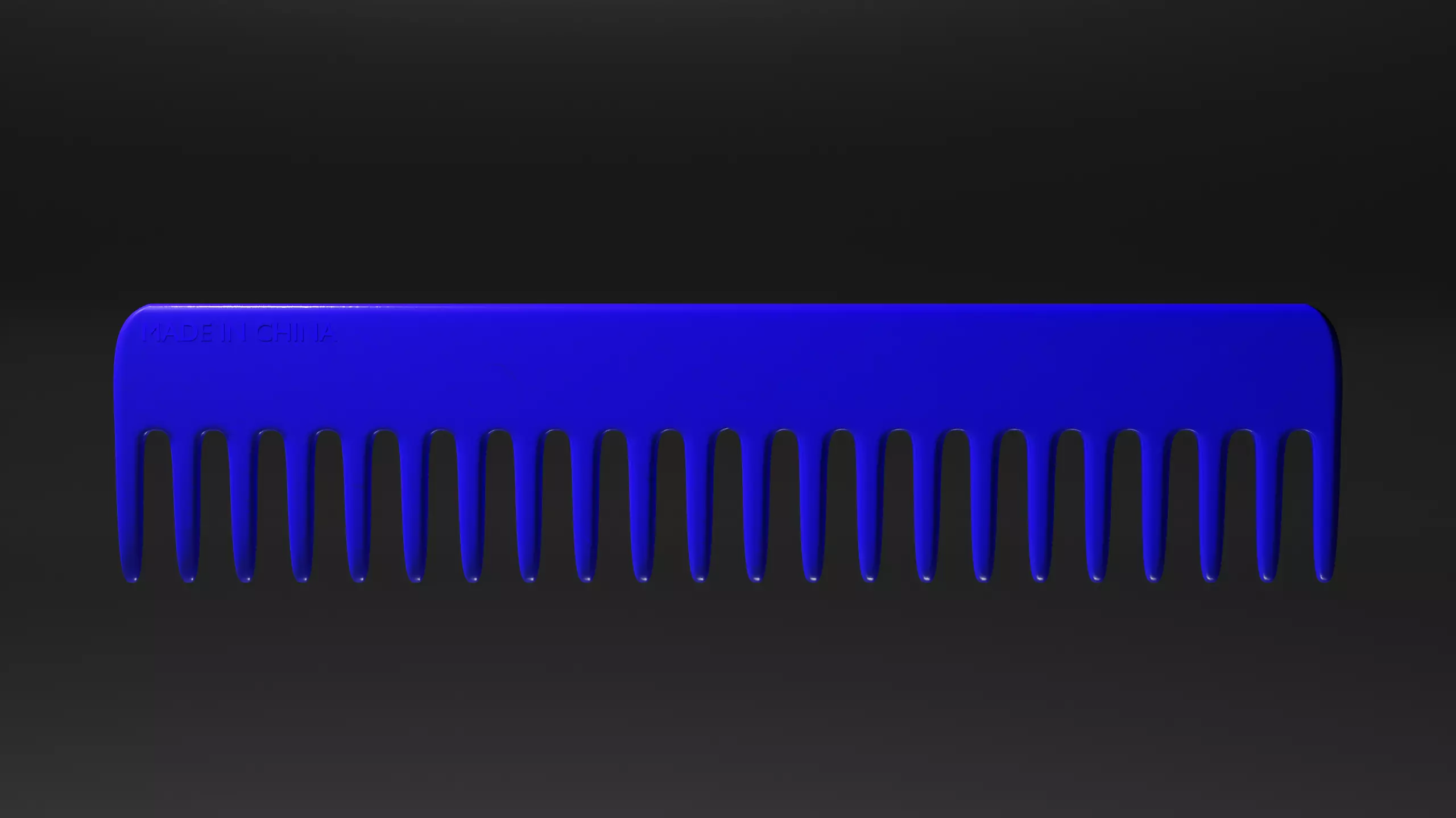 Blue Comb 3D model