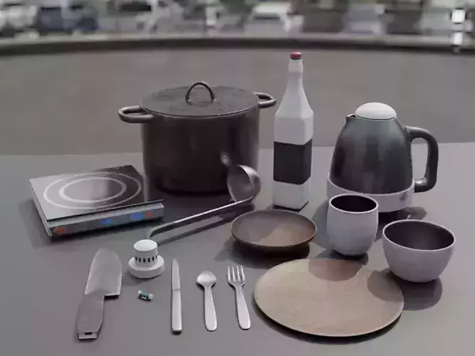 Light Grunge Kitchenware