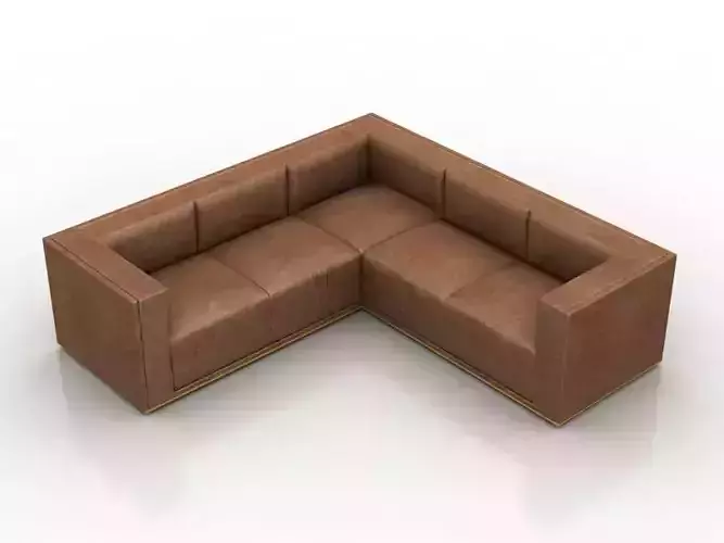 L-shaped leather Sofa