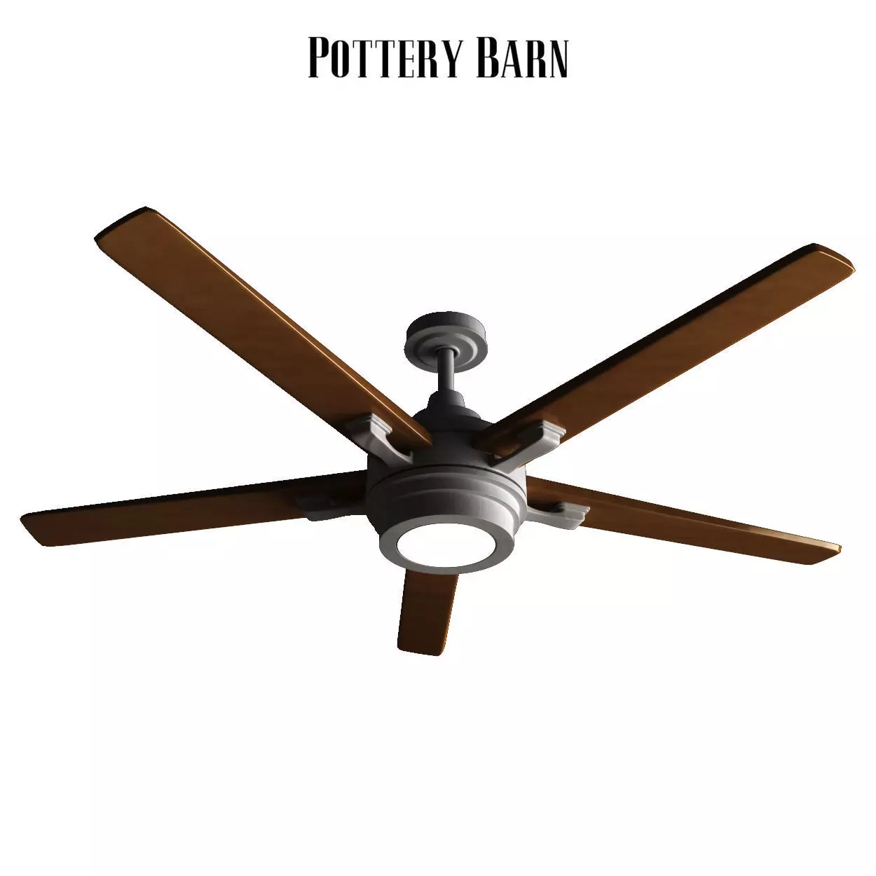 Pottery barn Benito Ceiling Fan Bronze 3D model