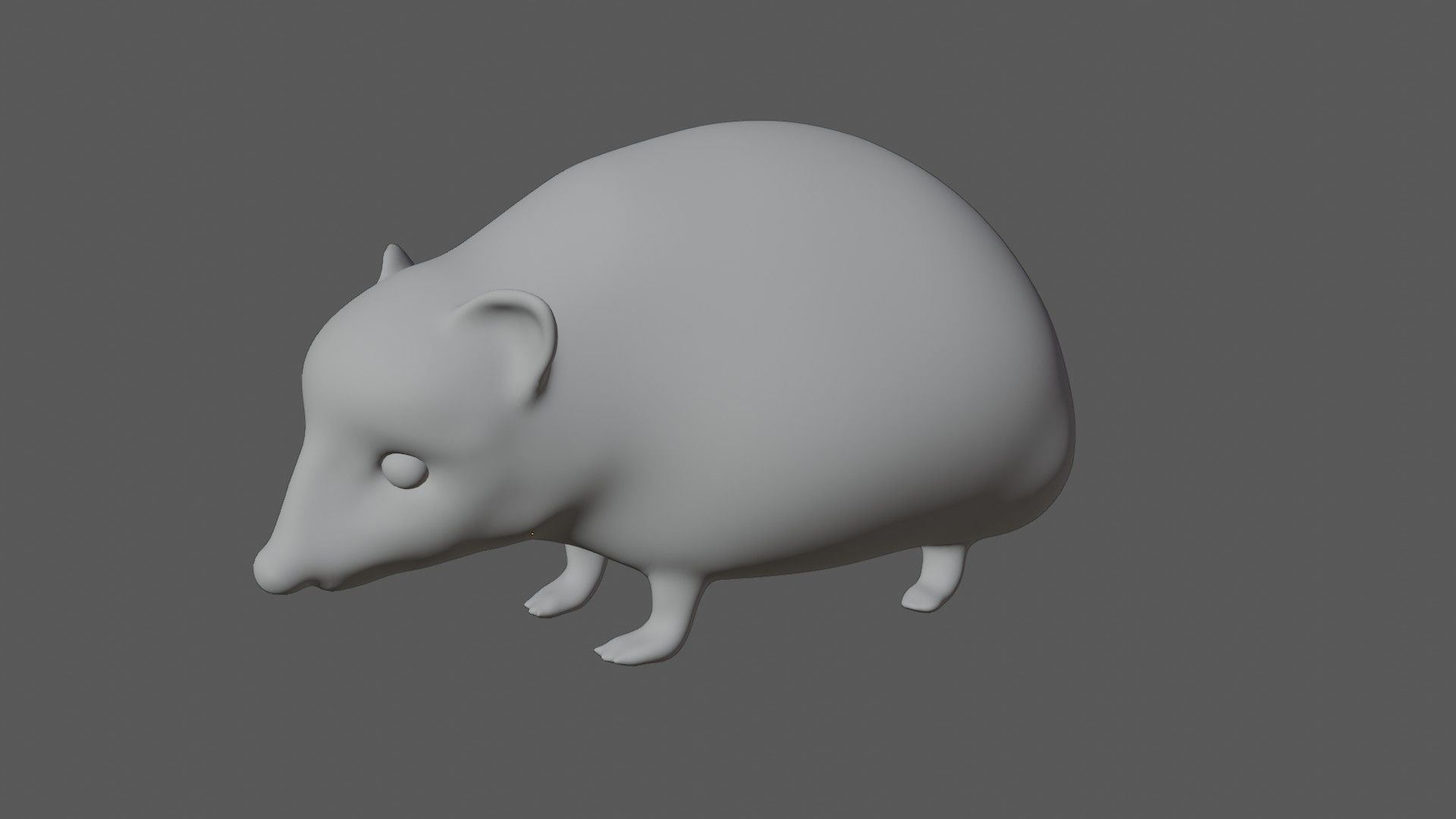 Hedgehog Low-poly 3D model_5
