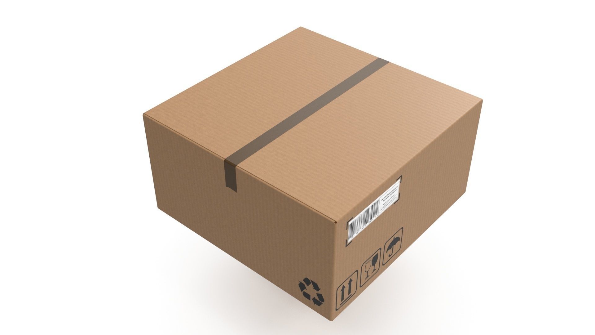 Cardboard boxes 05 3D Model Collection_6