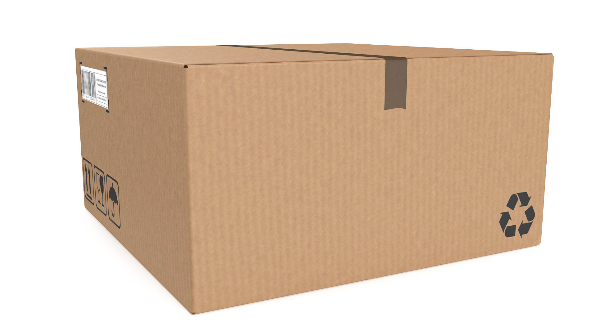 Cardboard boxes 05 3D Model Collection_4