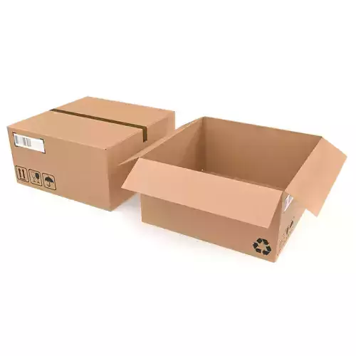 Cardboard boxes 05 3D Model Collection