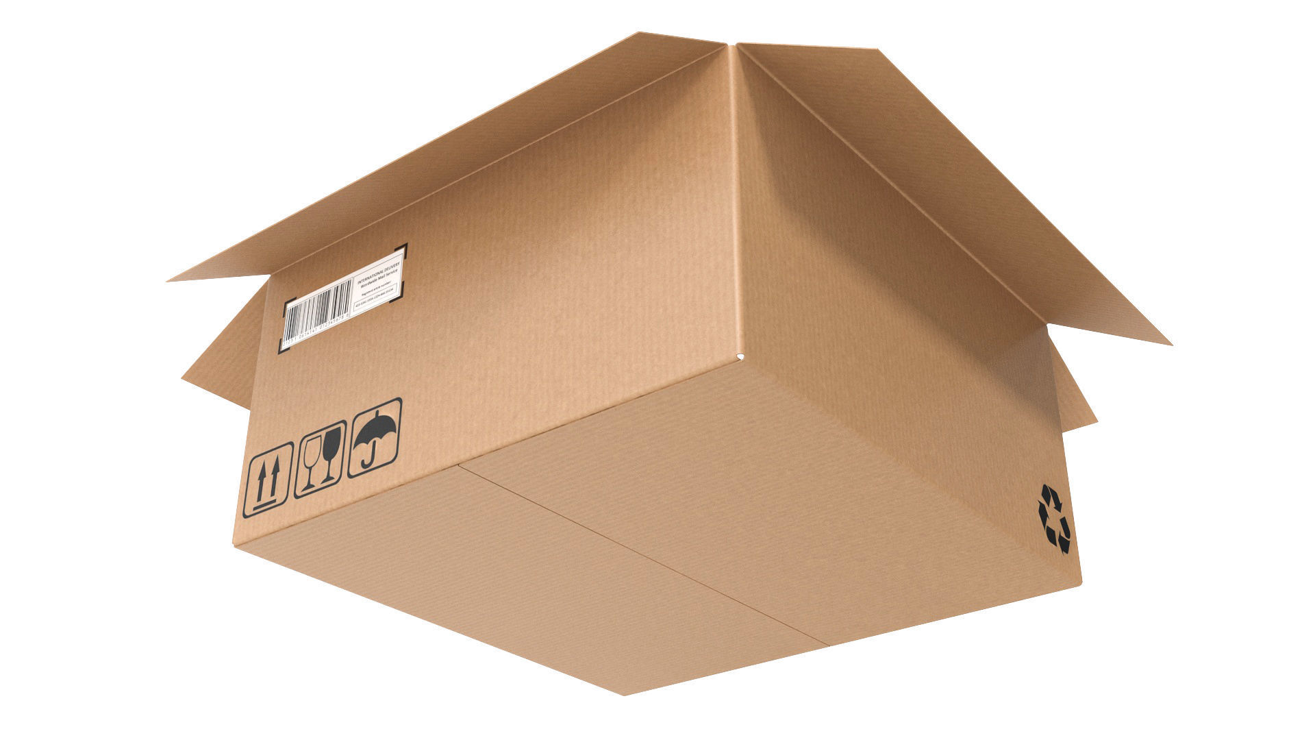 Cardboard boxes 05 3D Model Collection_15