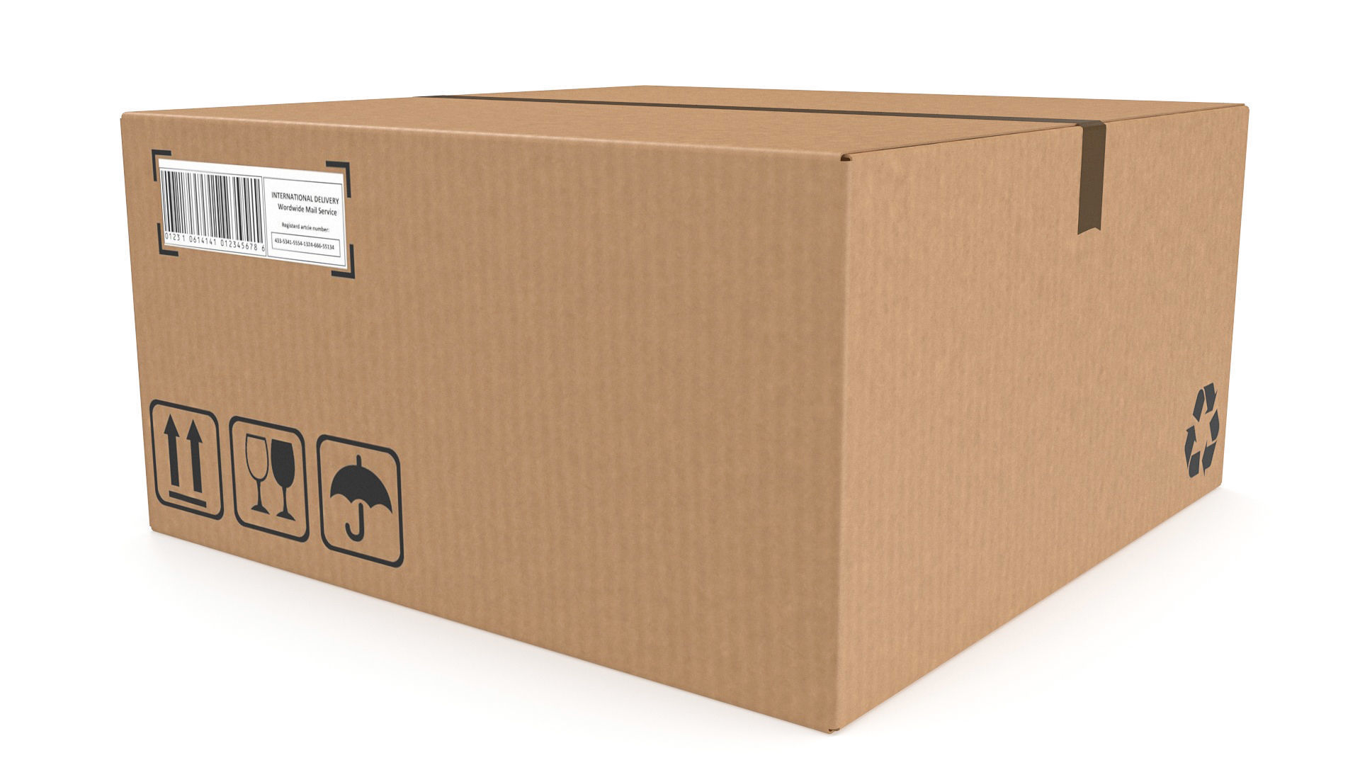 Cardboard boxes 05 3D Model Collection_2