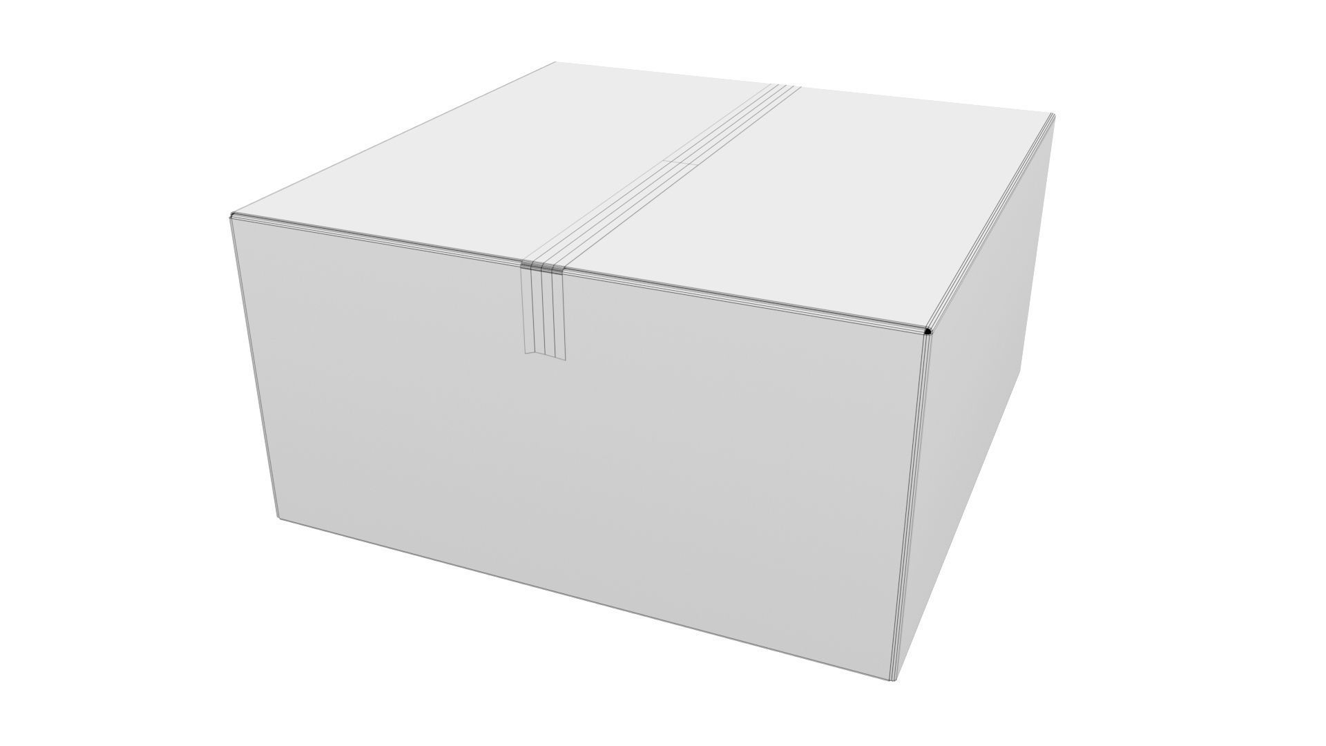 Cardboard boxes 05 3D Model Collection_7