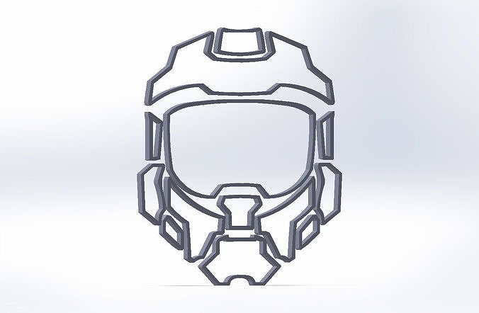 Masterchief wall decoration Free 3D print model