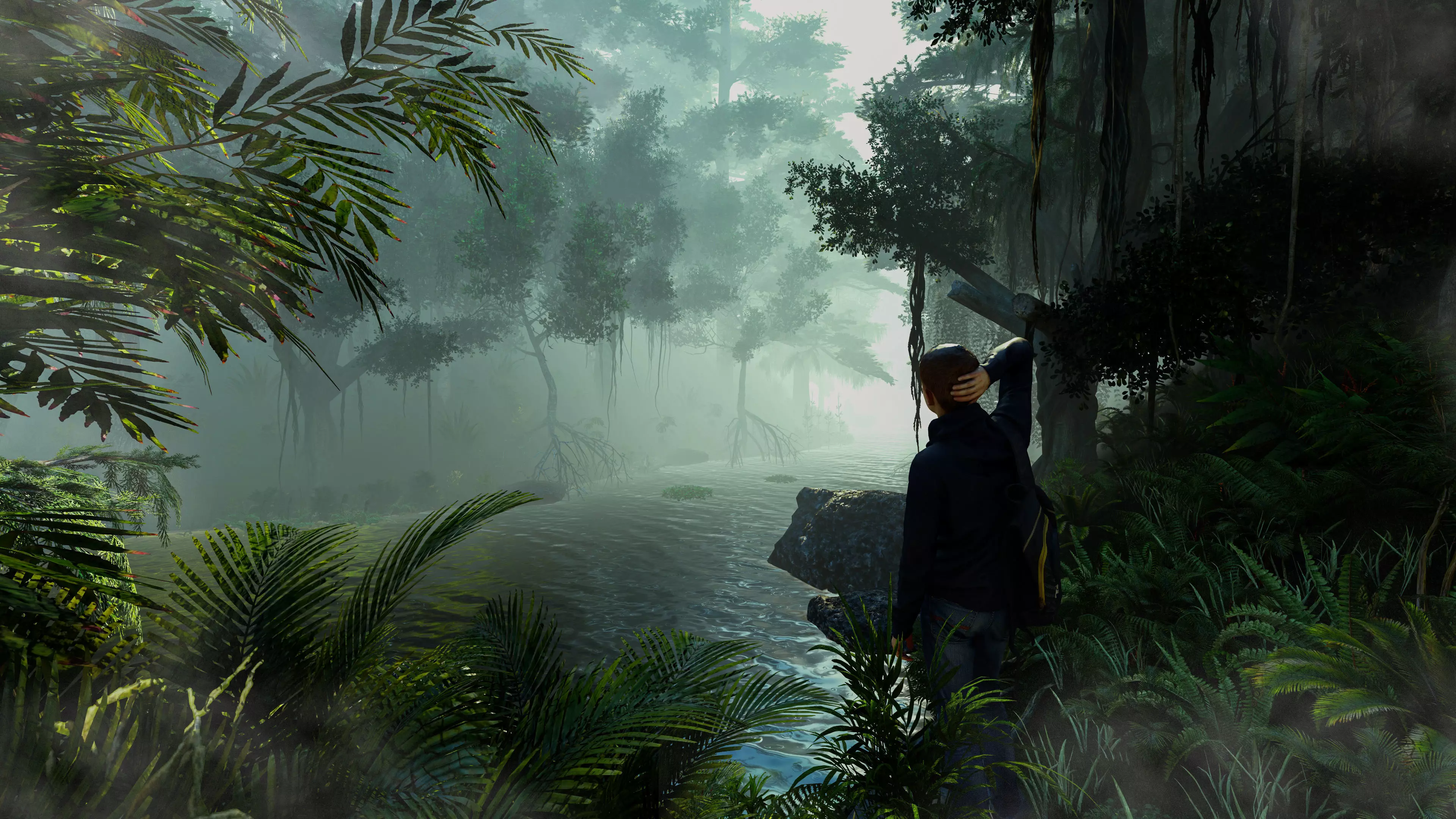 LUMION SCENE FOGGY FOREST 1 Free 3D model