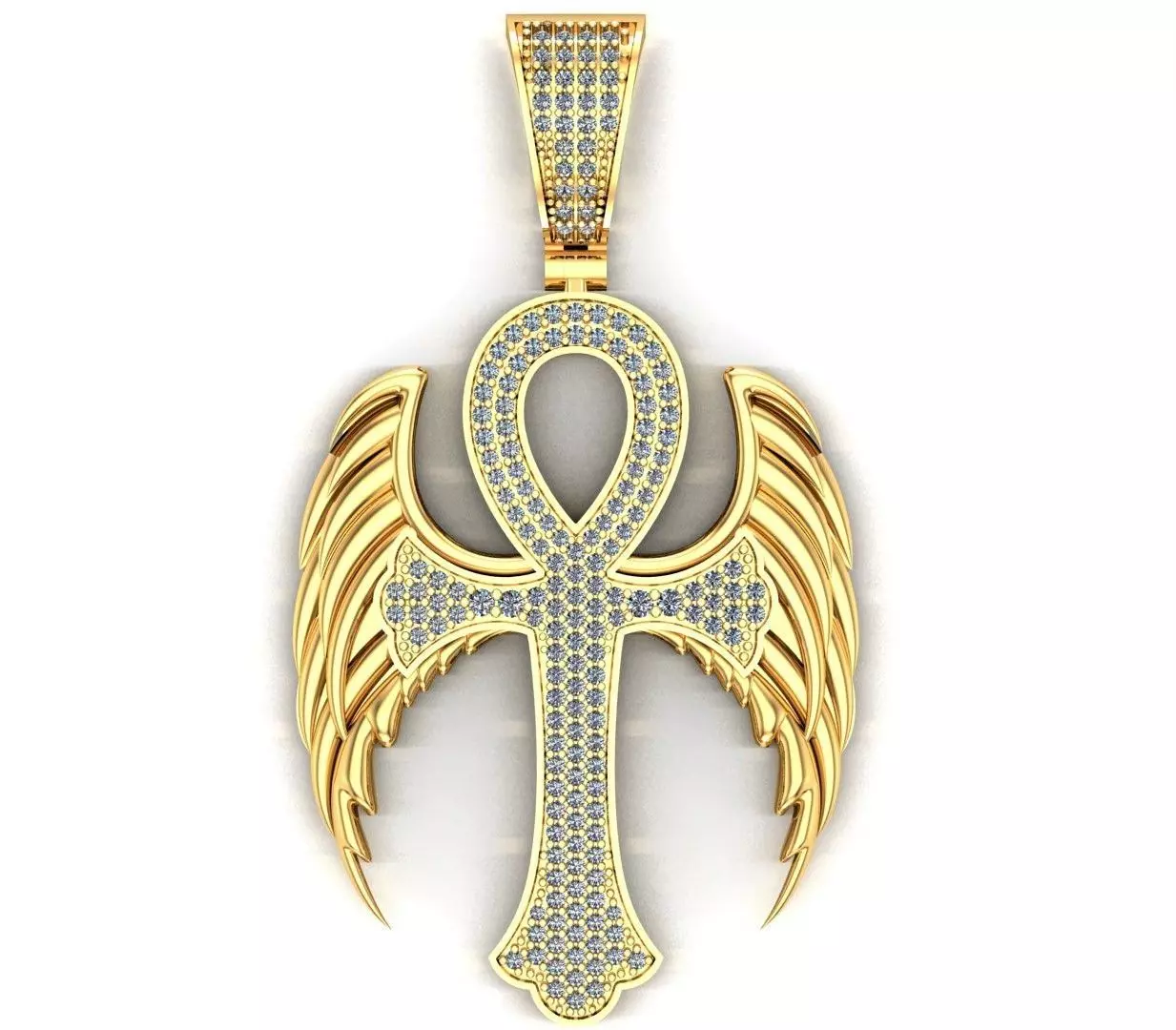 Cross pendant 3D print model 3D print model