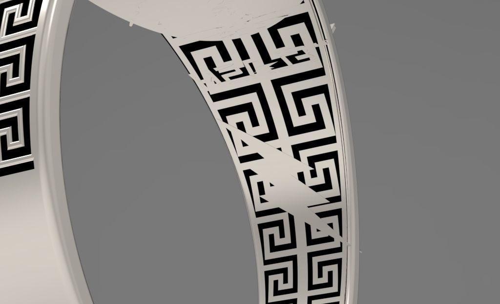 The flash 6 metal ring 3D print model_33