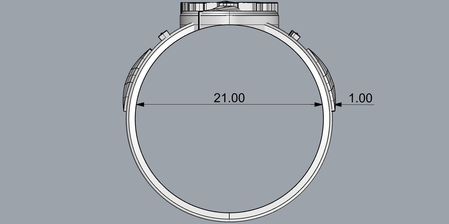 The flash 6 metal ring 3D print model_15