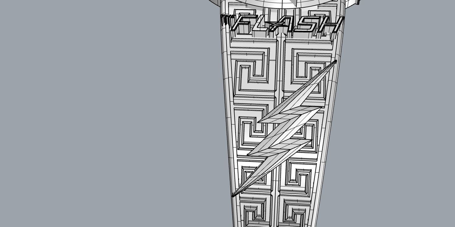 The flash 6 metal ring 3D print model_19