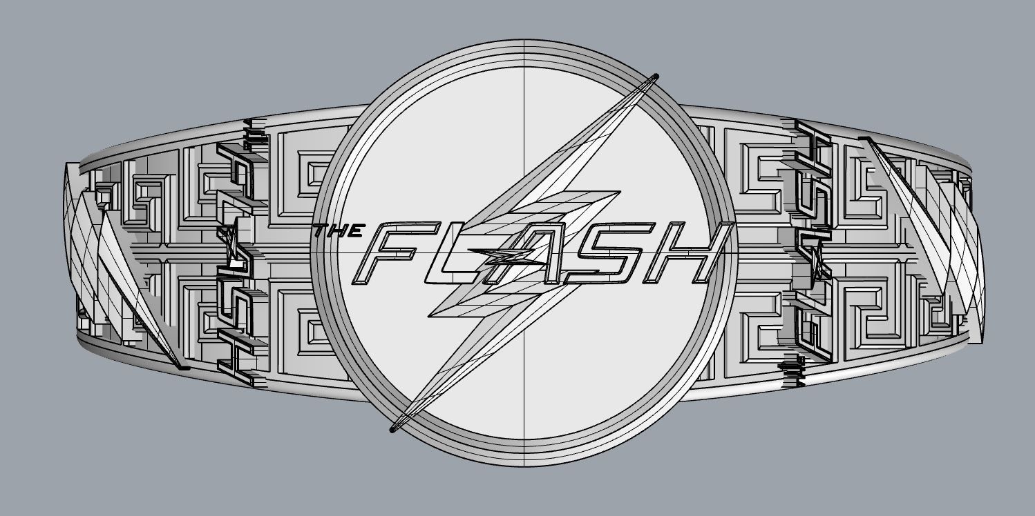 The flash 6 metal ring 3D print model_10