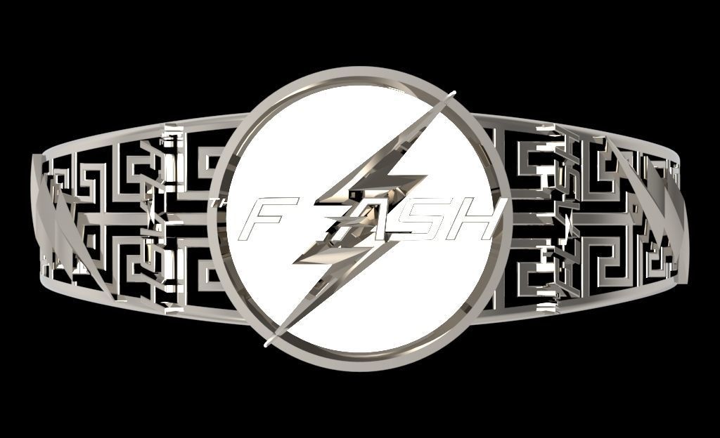 The flash 6 metal ring 3D print model_38