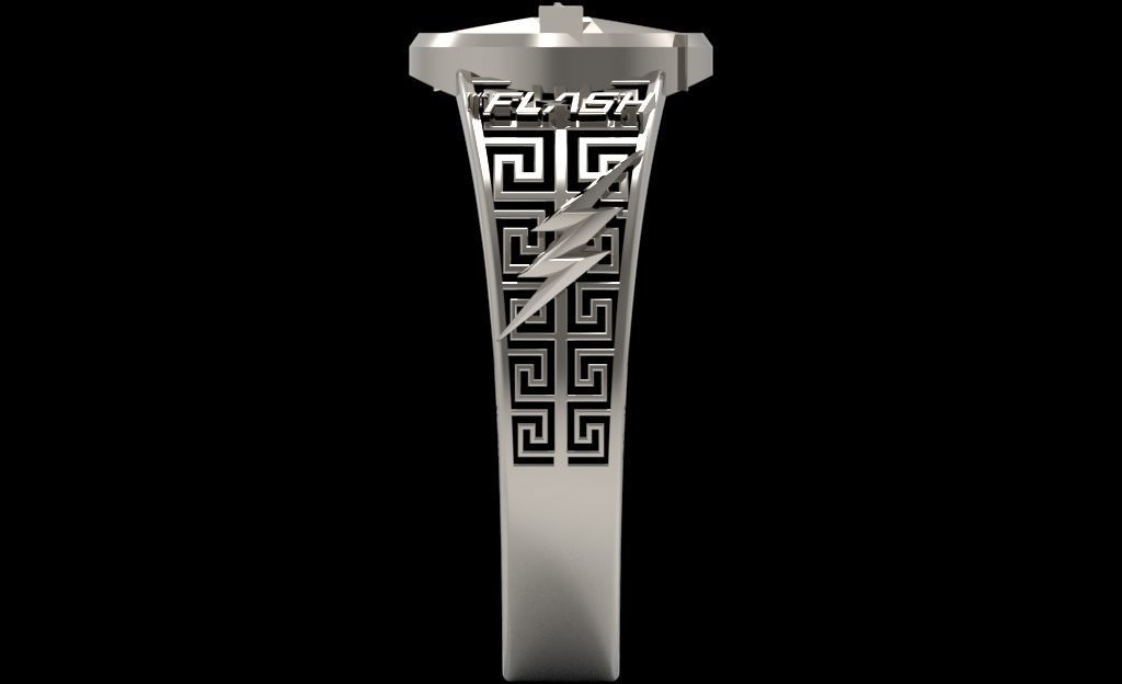 The flash 6 metal ring 3D print model_40