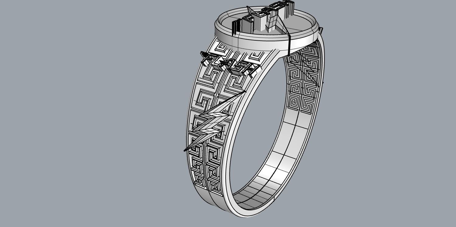 The flash 6 metal ring 3D print model_14