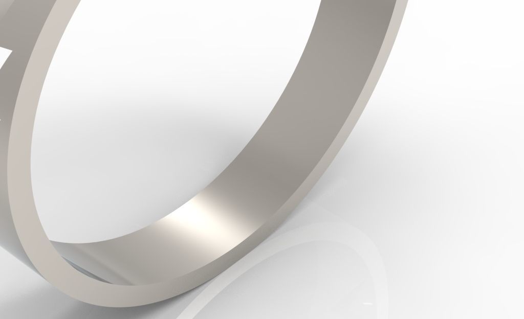 The flash 7 silver ring 3D print model_34