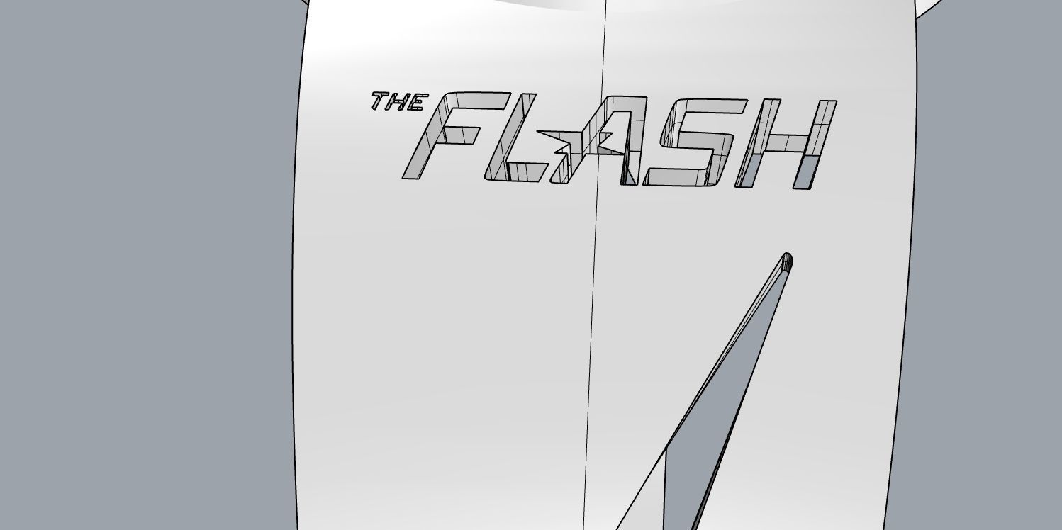 The flash 7 silver ring 3D print model_20