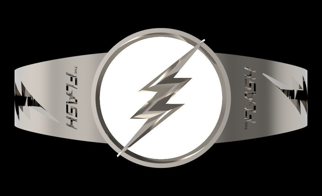 The flash 7 silver ring 3D print model_44