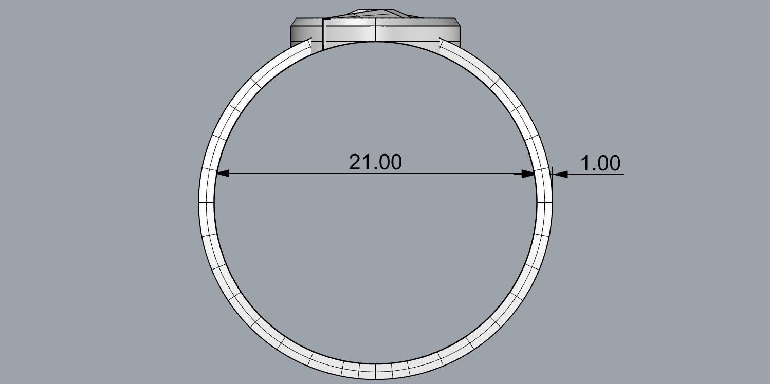 The flash 7 silver ring 3D print model_17