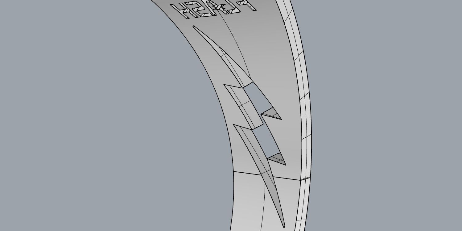 The flash 7 silver ring 3D print model_25