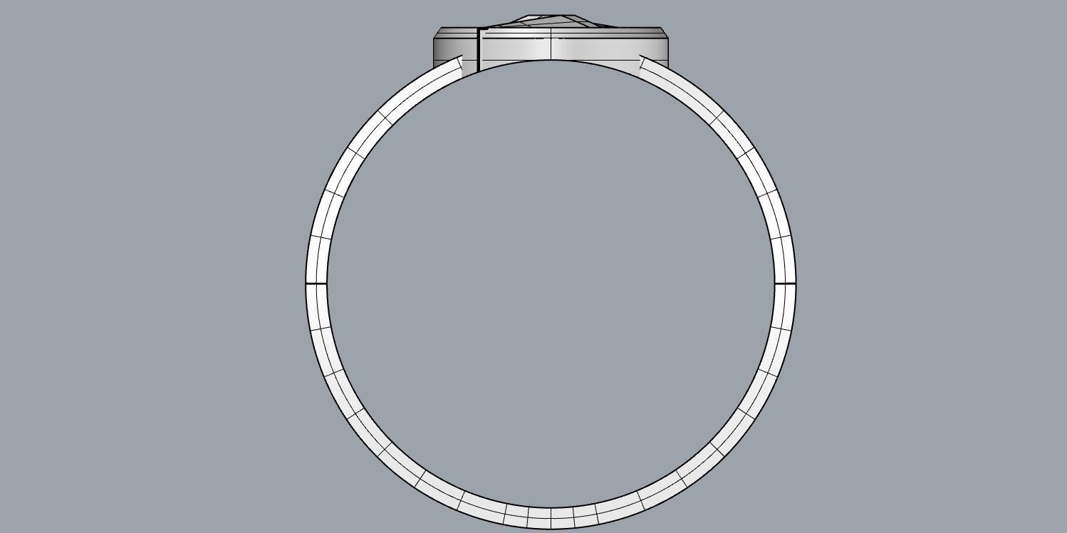 The flash 7 silver ring 3D print model_13