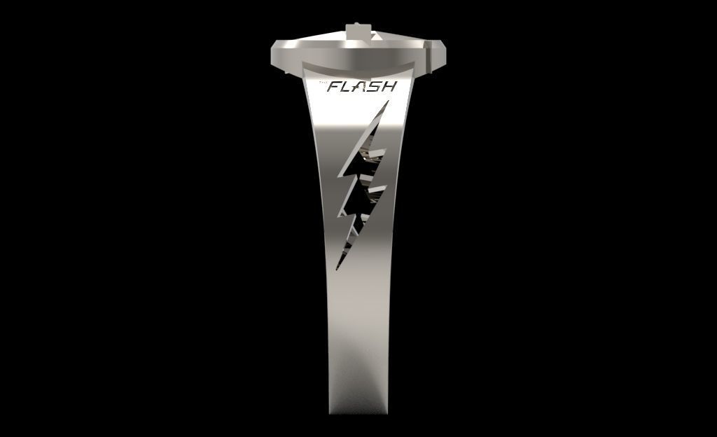 The flash 8 engagement ring 3D print model_47