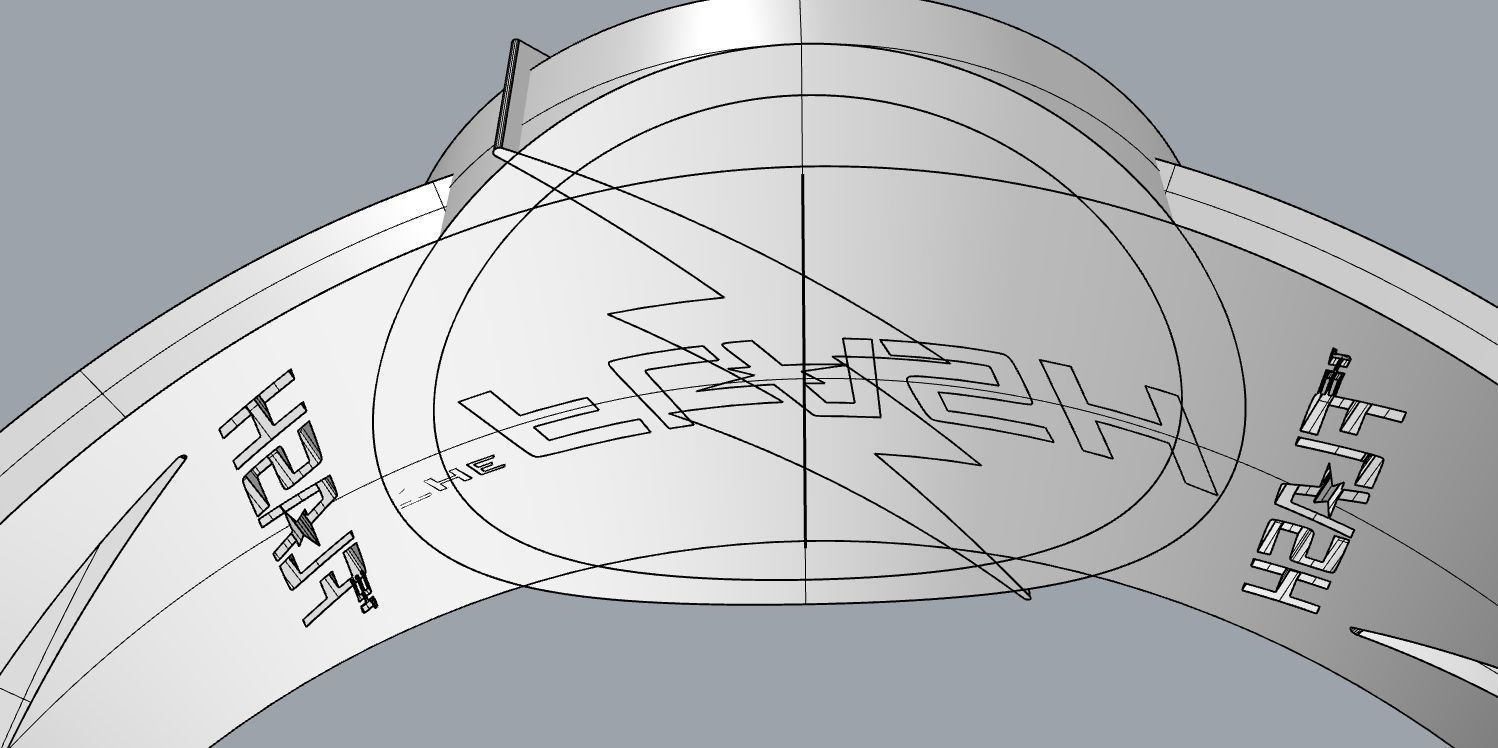 The flash 8 engagement ring 3D print model_28