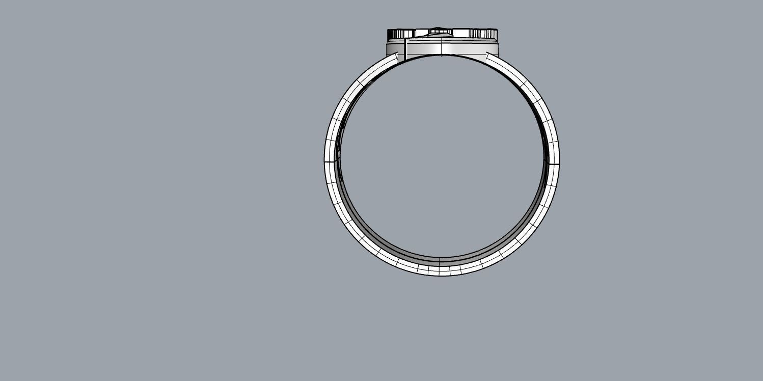 The flash 8 engagement ring 3D print model_26