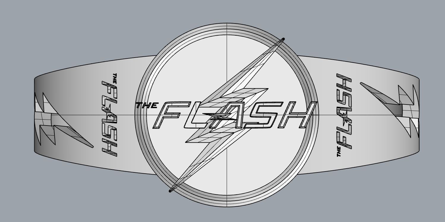 The flash 8 engagement ring 3D print model_20